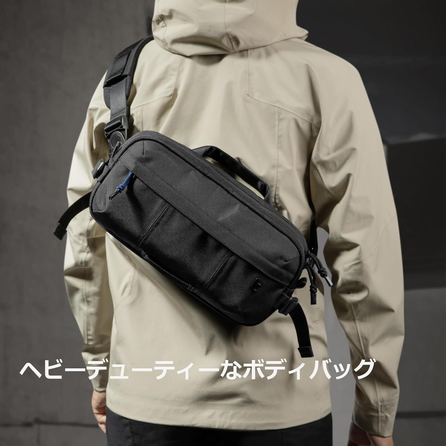 美品】tomtoc X-Pac ブラック メッセンジャーバッグ❤︎5.5L大容量