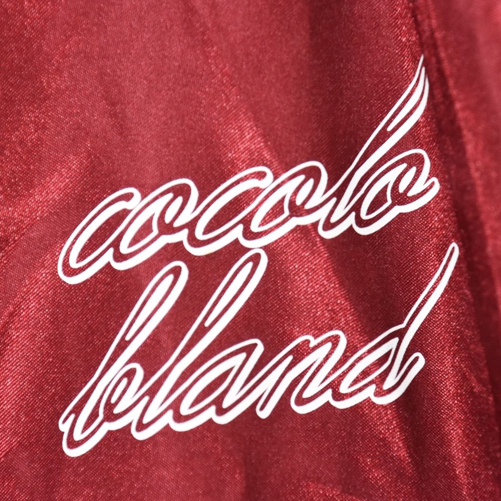 ABランク】COCOLO BLAND ココロブランド ジャンパー ブルゾン スタジャン 薄手 メンズ XL 光沢素材 えんじ色 ボルドー - メルカリ