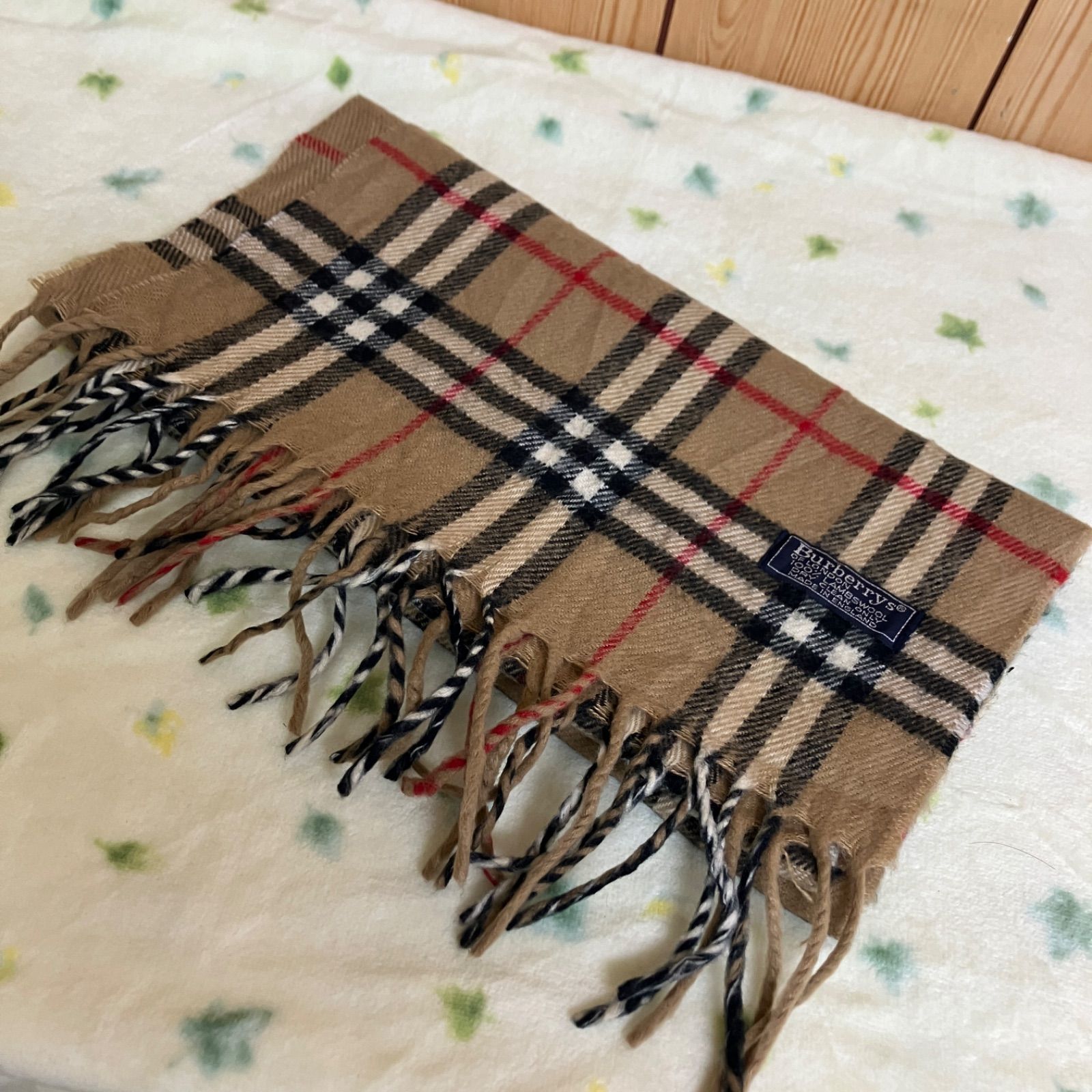 新品　バーバリー　マフラー　ノバチェック　ラムウール　ベージュ BURBERRY バーバリー マフラー ノヴァチェック ノバチェック