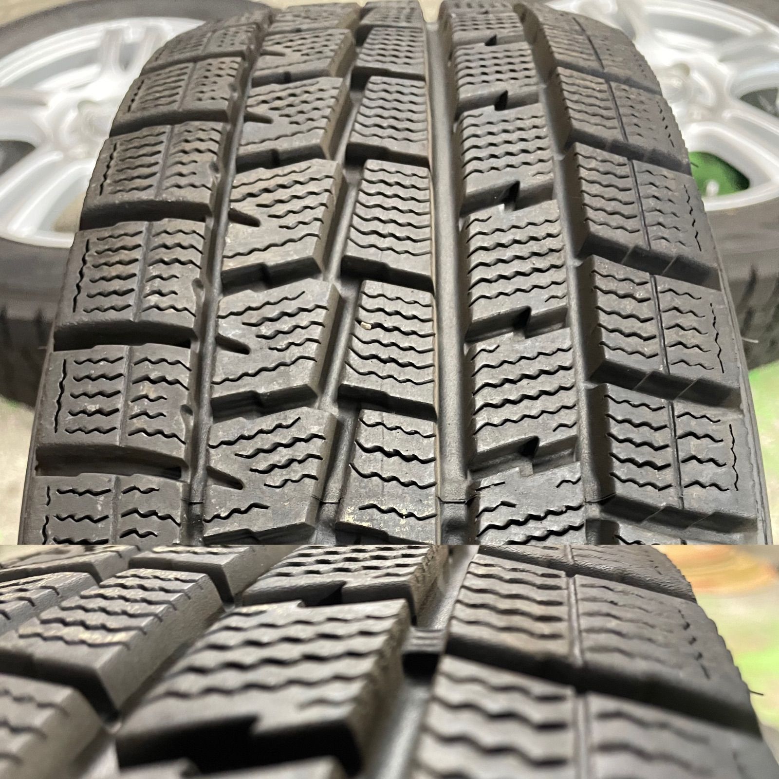 現行アクアにスタッドレス！新品ブリヂストン ブリザック VRX2 185/70R14付き中古アルミセット！フィールダー、ノートe-POWERなどにも！ 現行アクアにスタッドレス！新品ブリヂストン ブリザック VRX2 185