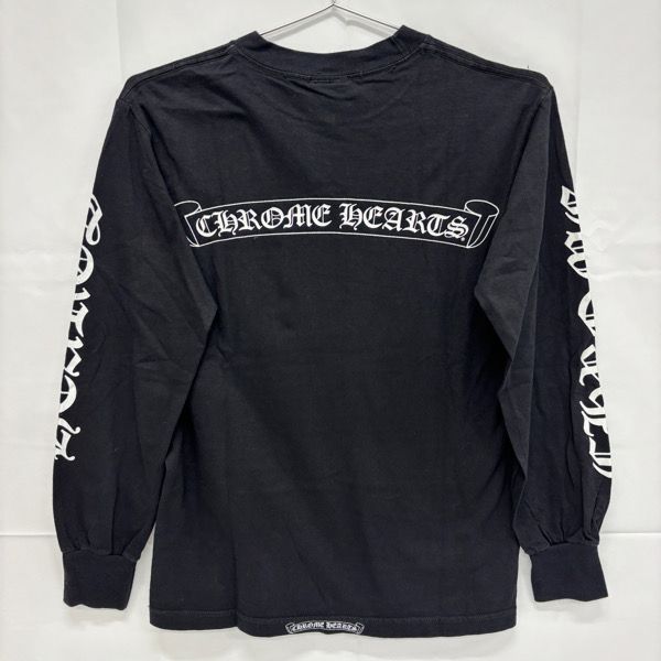 Chrome Hearts ネック ロゴ ロングスリーブ Tシャツ CHROME HEATRSクロムハーツ ネックロゴロングスリーブTシャツ
