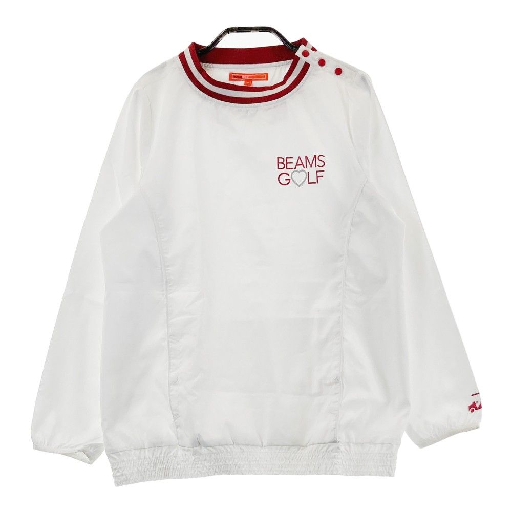 サイズ：M BEAMS GOLF ビームスゴルフ  裏メッシュ ブルゾン  ホワイト系 [240101423832] ゴルフウェア レディース ストスト サイズ：M BEAMS GOLF ビームスゴルフ 裏メッシュ ブルゾン