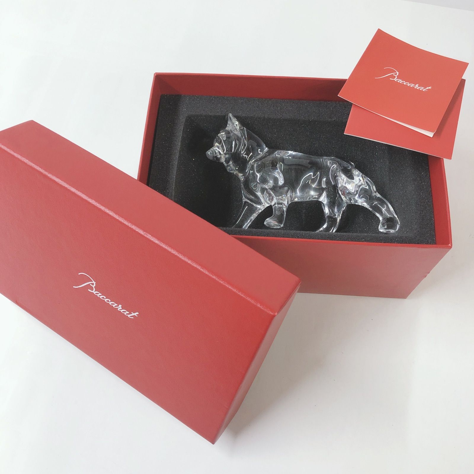 バカラ 干支 犬 美品 Baccarat バカラ クリスタル フィギュリン 犬