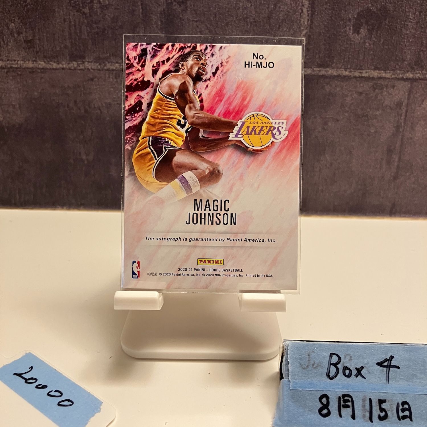 2020-21 Panini Hoops Ink Magic Johnson 直筆サイン LOS ANGELES 
