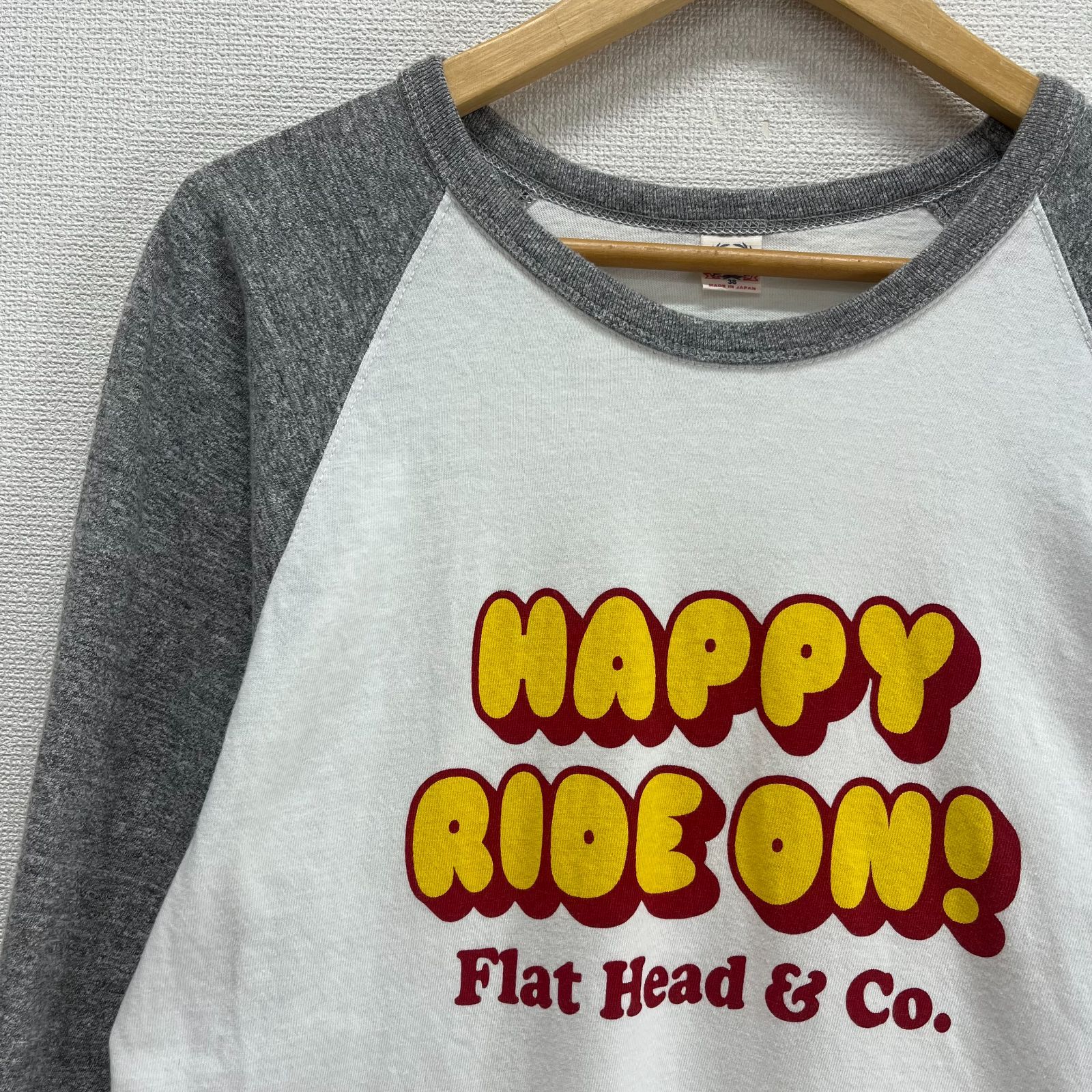 THE FLAT HEAD フラットヘッド ラグランTシャツ 七分袖 Tシャツ ロンT 