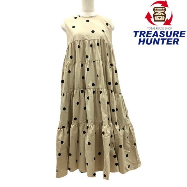 AMIN PUR(アミンピュール) バックリボン ティアードワンピース