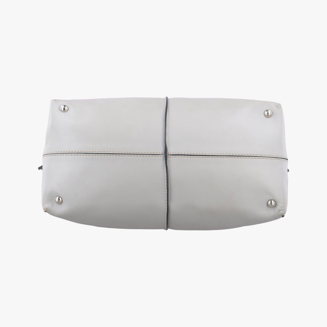 トッズTODSDスタイリングバウレットグレーレザー4B36