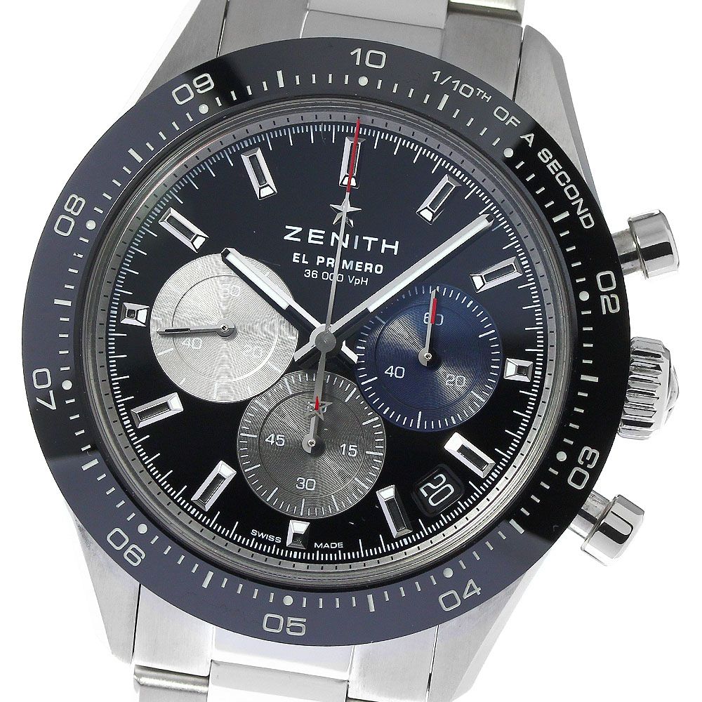 ゼニス ZENITH 03.3100.3600 クロノマスター スポーツ デイト 自動巻き メンズ良品内箱付き_798878