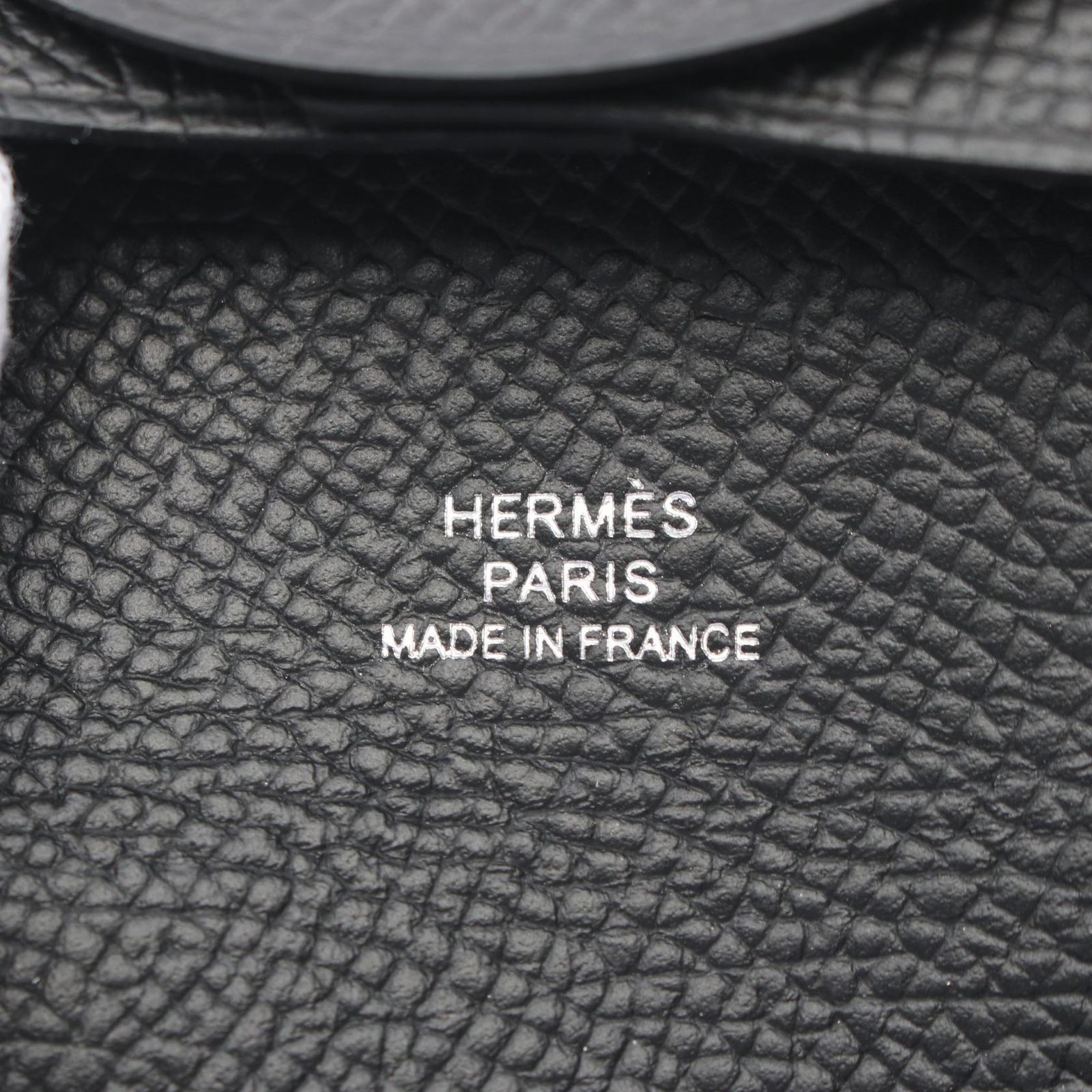 エルメス HERMES コインケース バスティア ブラック レザー