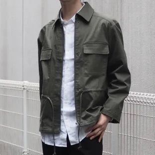 UNIQLO ユニクロ コットンブレンドドローストリングジャケット