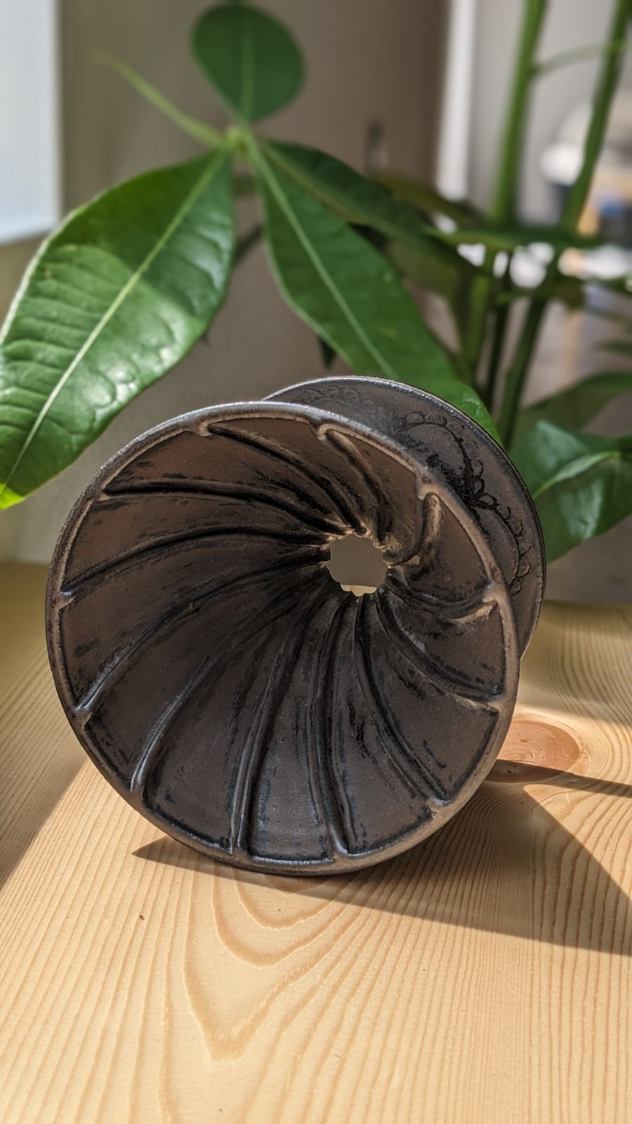  手作り陶器 コーヒードリッパー 黒 ドリッパー コーヒー用品