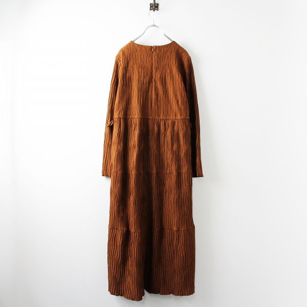 美品 RANDEBOO ランデブー シワ加工ティアードマキシワンピース