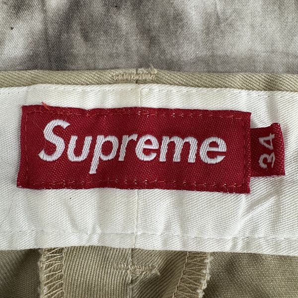 supreme/シュプリーム【00SS】ワークパンツ/チノパン/ベージュ