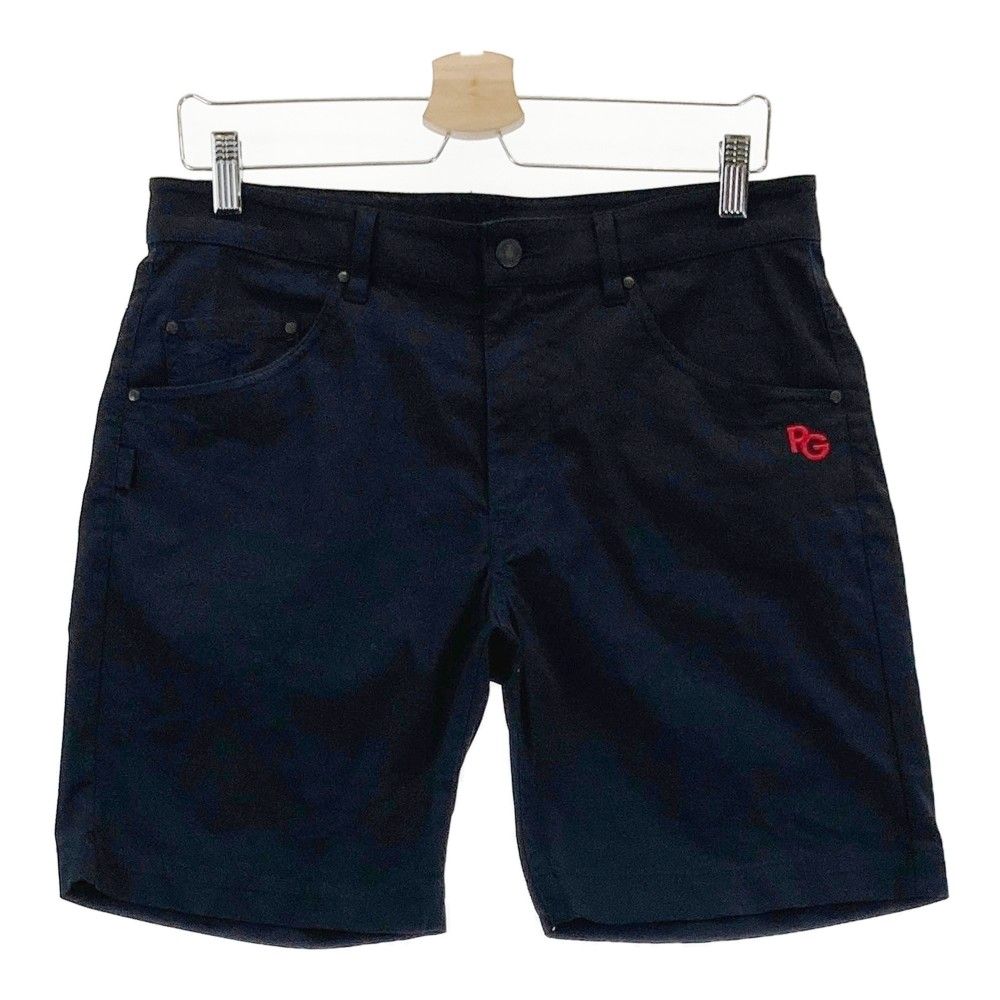 サイズ：4 PEARLY GATES パーリーゲイツ ハーフパンツ 刺繍 ブラック系