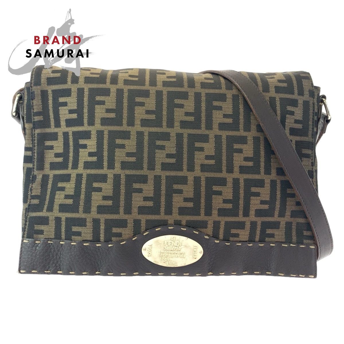 FENDI 　フェンディ　ズッカ キャンバス クラッチ バッグ ブラウン FENDI フェンディ クラッチバッグ セカンドバッグ ズッカ キャンバス