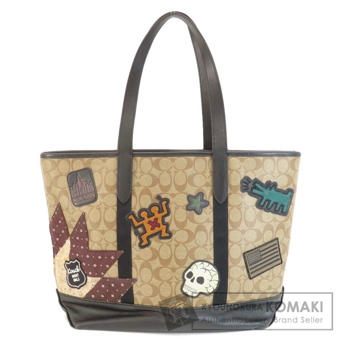 COACH コーチ F67373 キースへリングコラボ シグネチャー トート