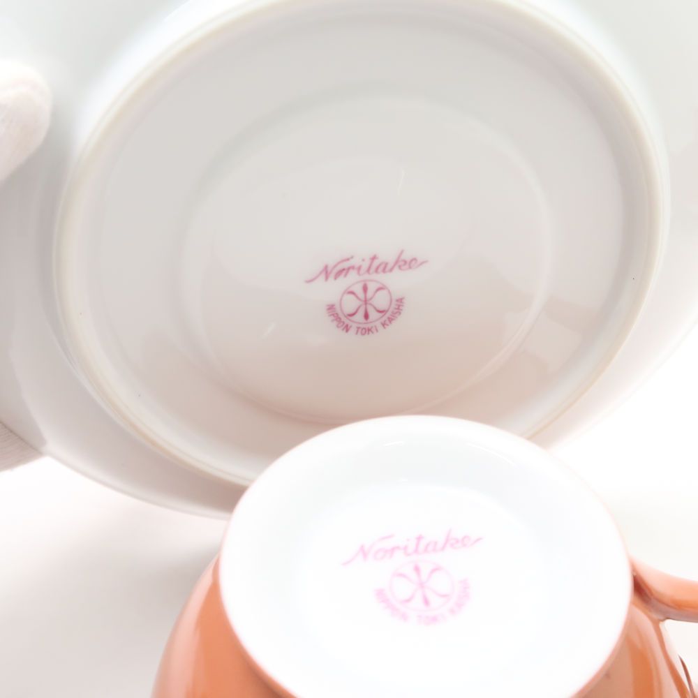 ⑥ Noritake マルキ印 カップu0026ソーサー 薔薇の花 1910〜40年代 