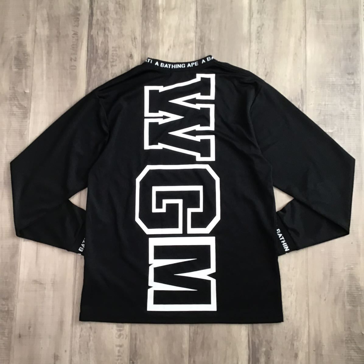 Giant シャーク 長袖 Tシャツ Lサイズ ブラック WGM a bathing ape 
