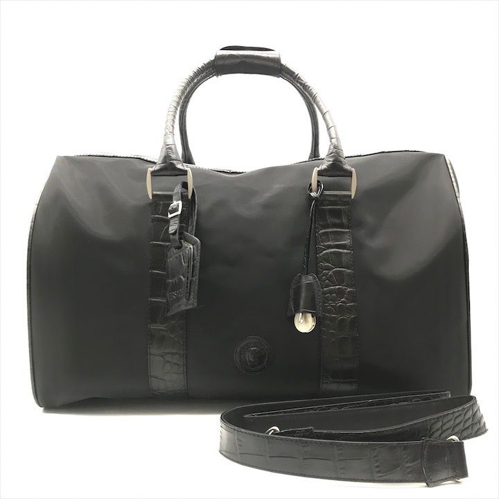 良品 VERSACE ヴェルサーチ ショルダー バッグ 2WAY 肩掛け ボストン