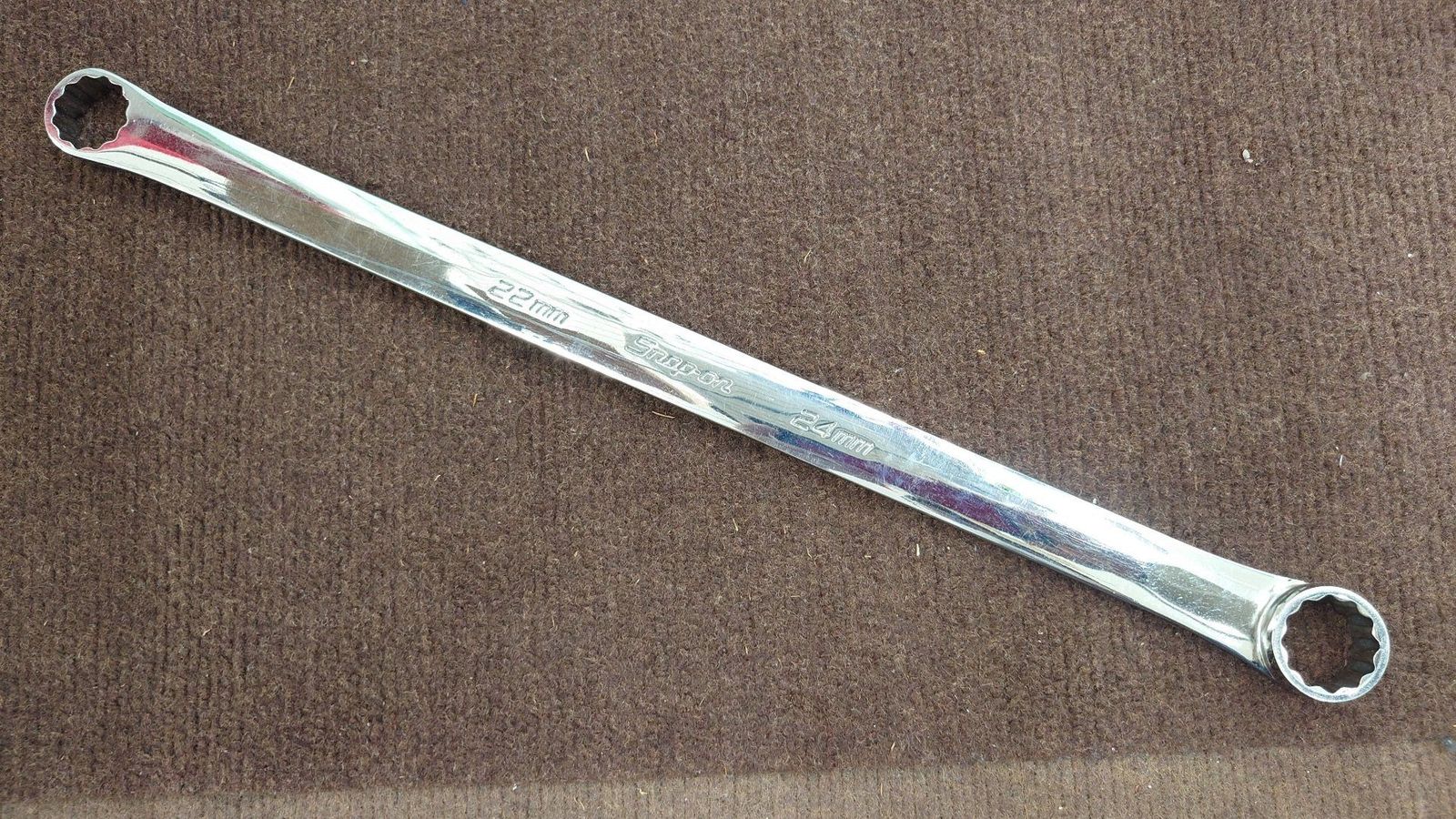 Snap on スナップオン ロングストレートメガネレンチ 22 x 24 品 囗T巛