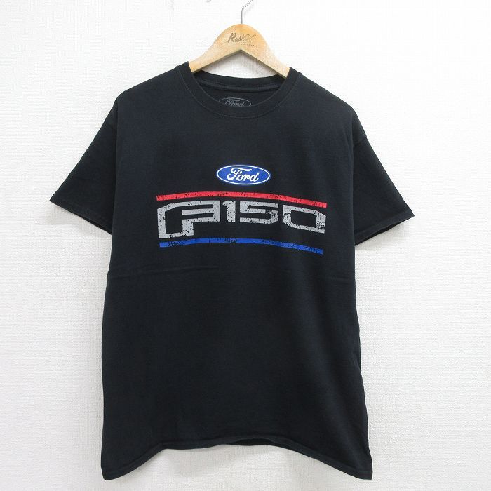 L/古着 半袖 Tシャツ メンズ フォード Ford F150 クルーネック 黒 ブラック 24jul30 中古