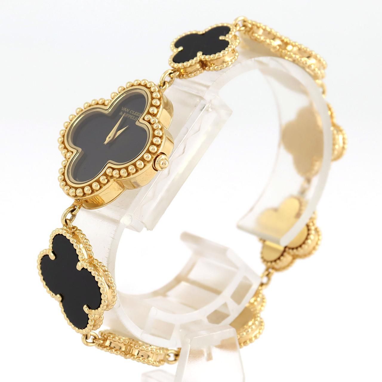 ヴァンクリーフ&amp;アーペル アルハンブラ YG 136674 YG クォーツ Van Cleef & Arpels - ヴァンクリーフ&アーペル アルハンブラ YG
