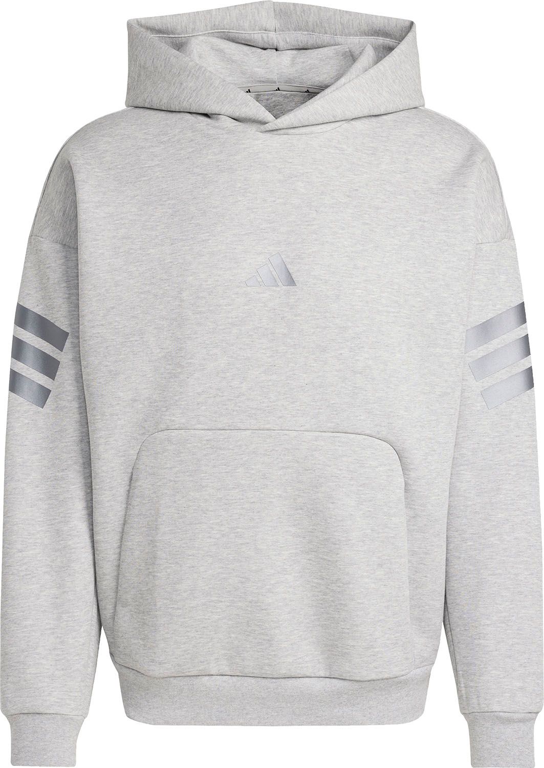 アディダス adidas フューチャー アイコン スリーストライプス パーカー メンズ 男性 トップス ウェア 普段着 お出かけ 移動着 部屋着 トレーニング 部活 クラブ活動 JVN19 JY0094 ミディアムグレーヘザ