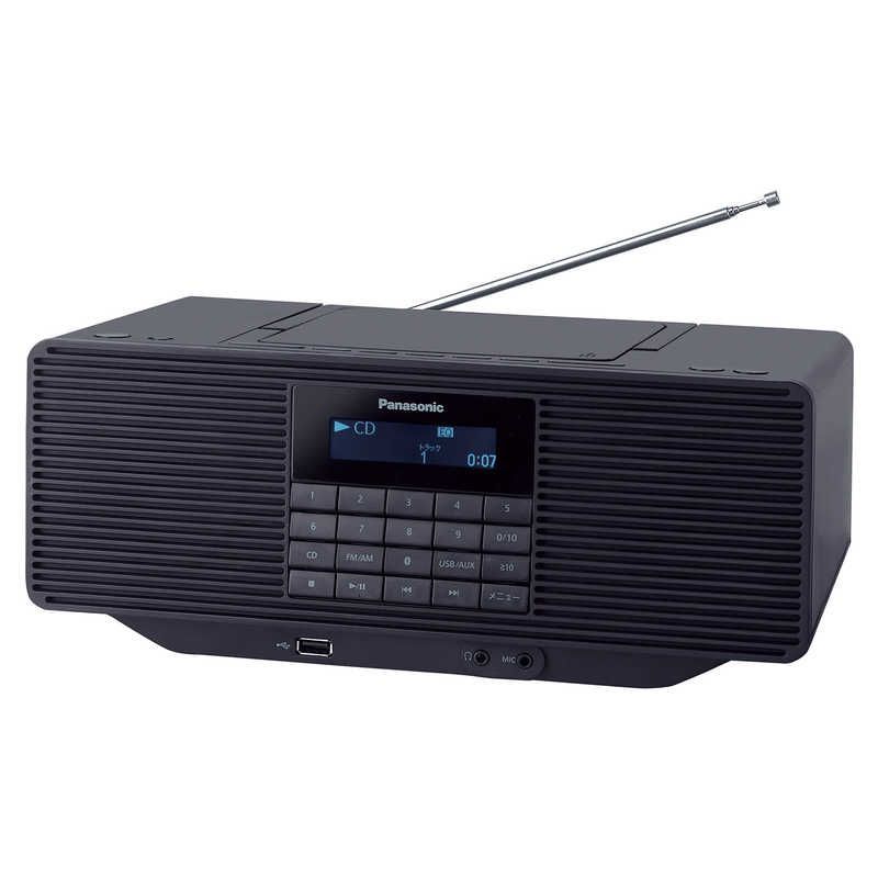 Panasonic|パナソニック ポータブルステレオCDシステム ワイドFM対応 |Bluetooth対応 RX-D70BT-K ブラック