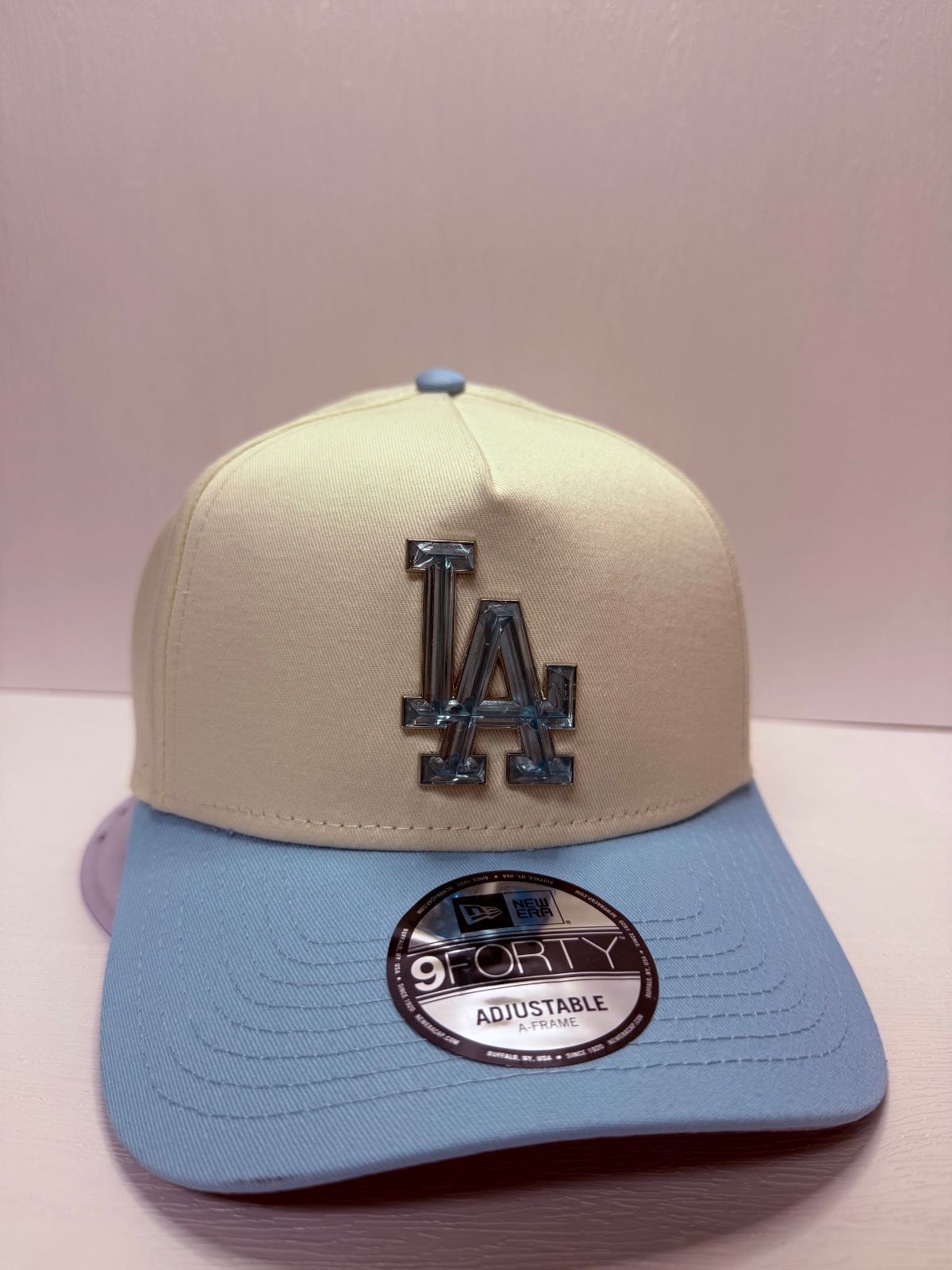 Newera ロサンゼルスドジャース クリスタル 99forty A-FRAME スナップバックキャップ ツートンカラー