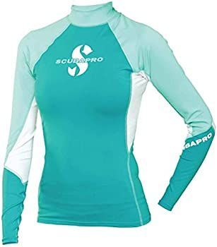 (Large Caribbean) - ScubaPro Women's UPF 80 T-Flex Long Sleeve Rash Guard