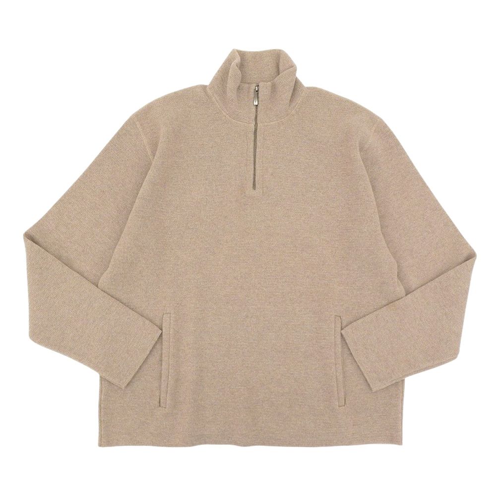 【美品】Ermenegildo Zegna ニット ハーフジップ ウール 超美品 エルメネジルドゼニア Ermenegildo Zegna カシミア100