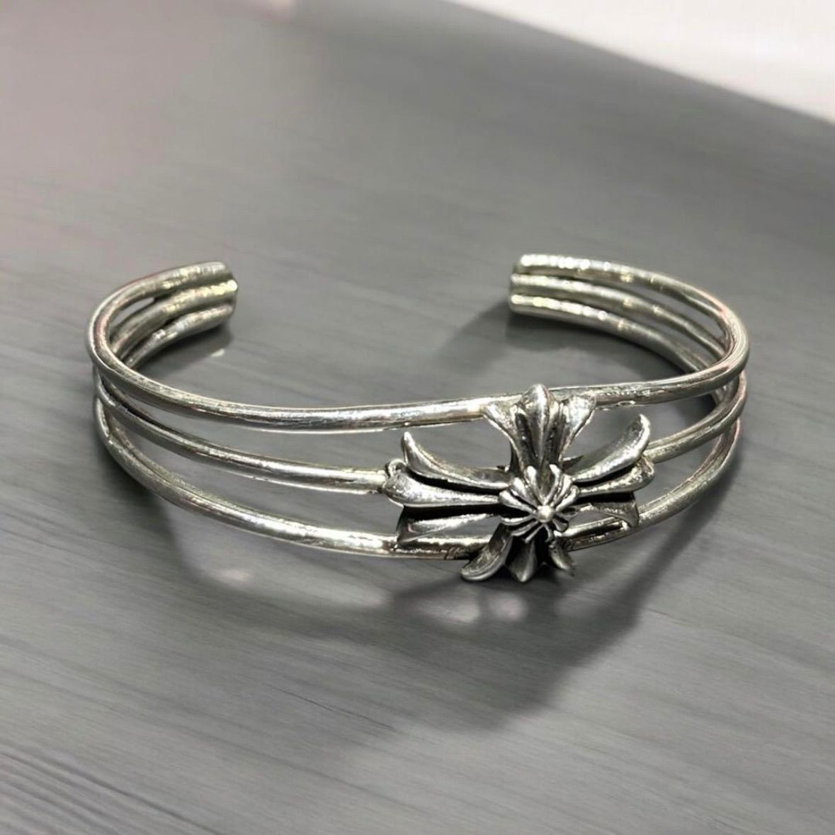 シルバーバングル シルバー925 バングル クロス スターリングシルバー メンズ クロスバングル silver925 SV925 シルバーアクセ シルバーアクセサリー