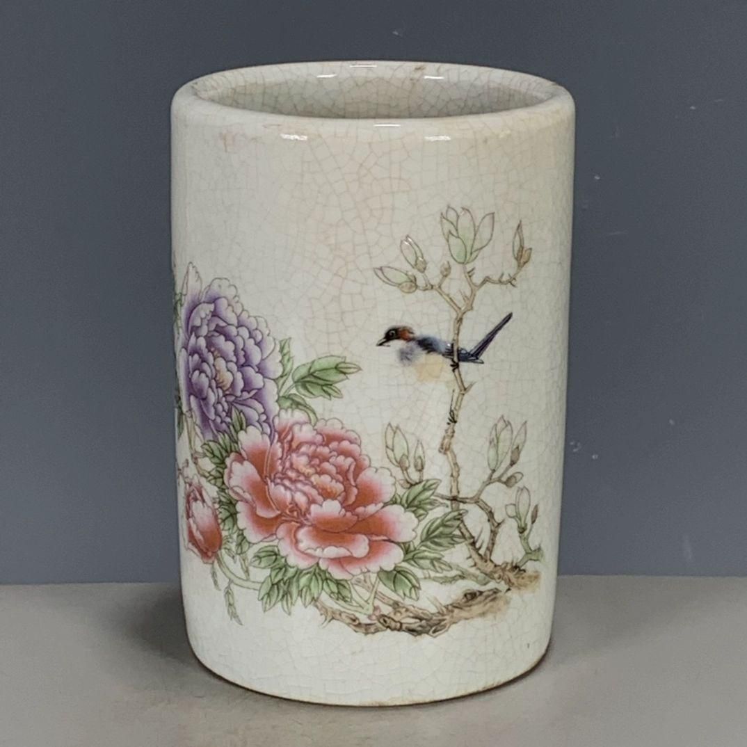 清乾隆琺瑯彩花鳥茶壺 茶道具 香道具 景徳鎮 陶磁器 装飾品現代