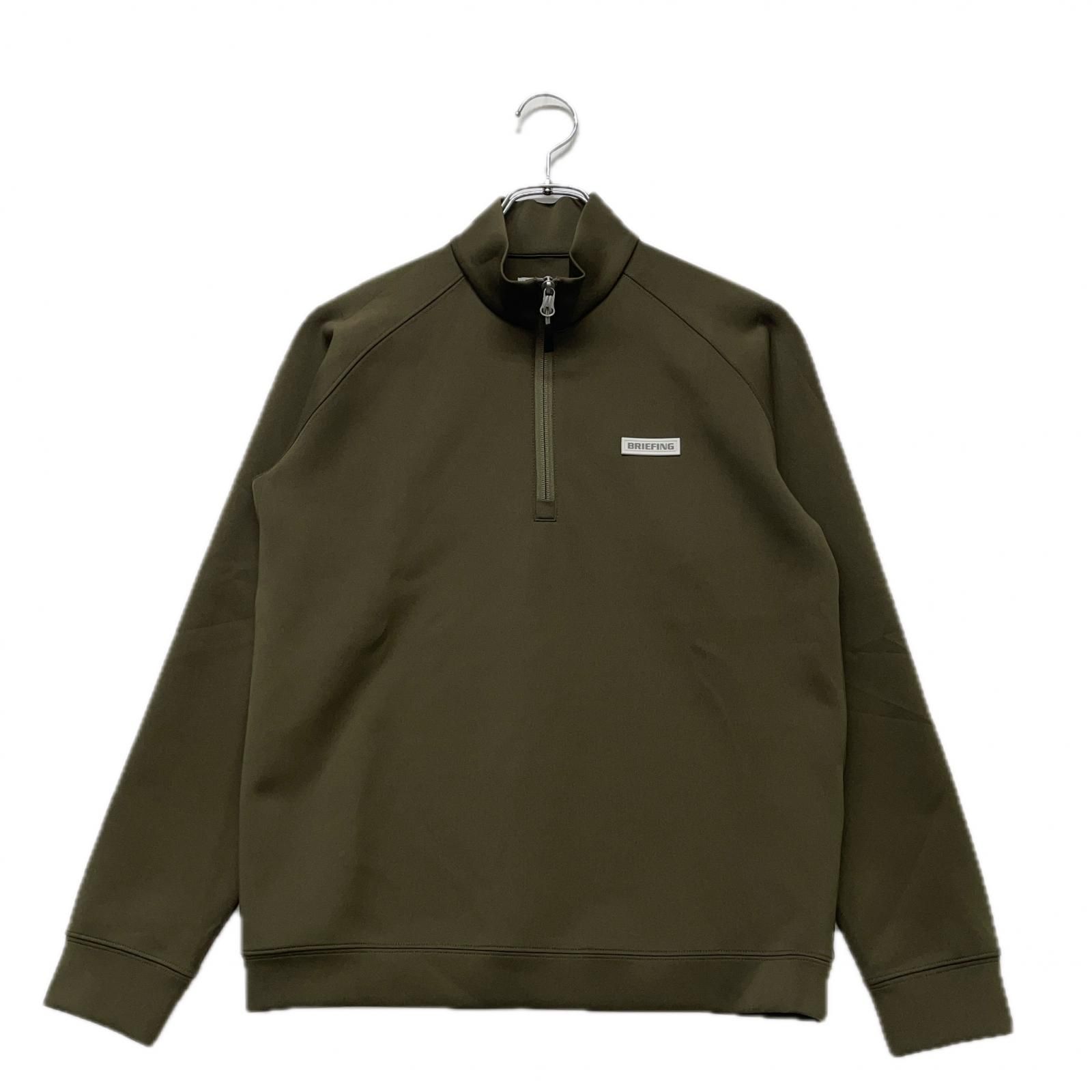 BRIEFING - coco 中古 ブリーフィング BRIEFING レディース カットソー S グレー ハーフジップ  シンプル 　ジャージ素材 中古 レディース ブリーフィング BRIEFING カットソー M カーキ