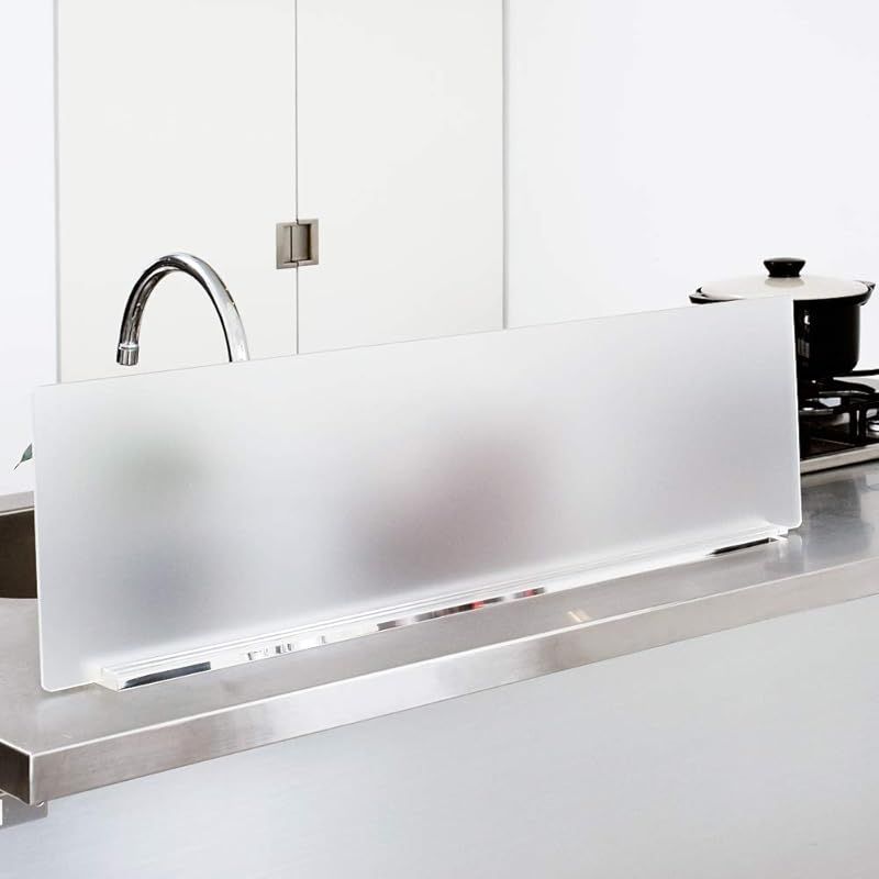 Kuai アクリル キッチン 水はね防止 パネル 90cm幅 マット 1