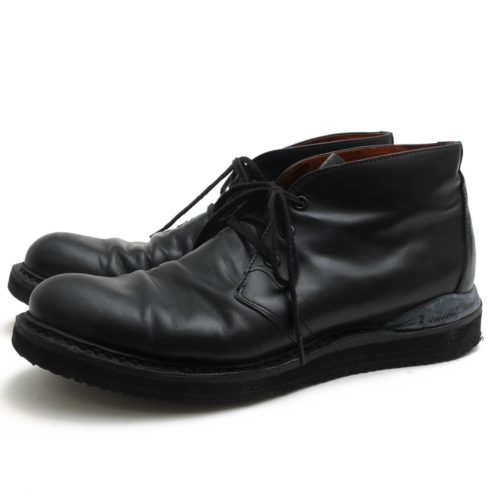 ビズビム VISVIM ショートブーツ - レザー 黒 メンズ 靴 メンズ