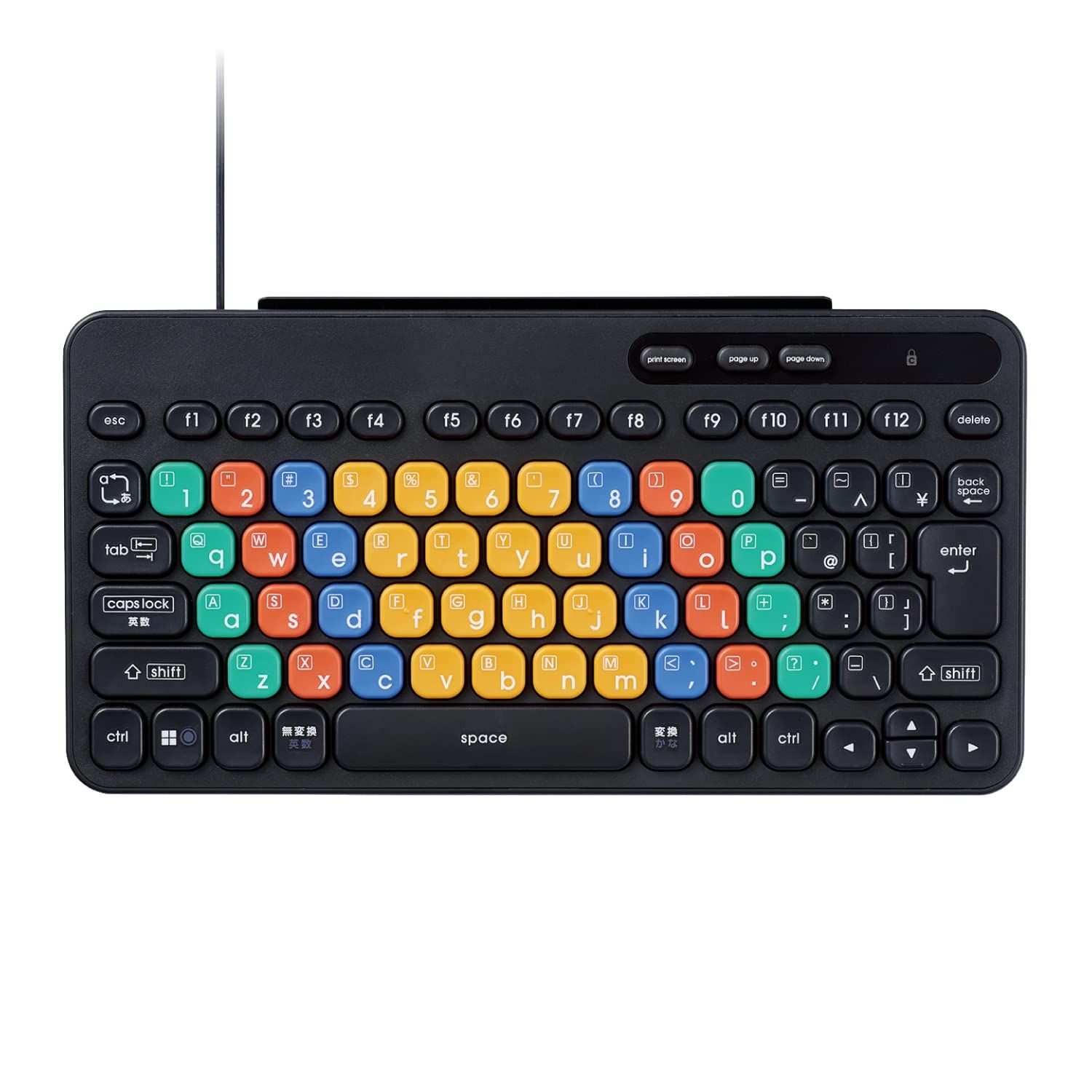 【数量限定】プログラミング KEY パソコン学習 PALETTO キーパレット 子供用 大阪電気通信大学 兼宗進副学長監修 有線キーボード 抗菌 よみがなシール付 エレコム ブラック TK-FS10UMKBK