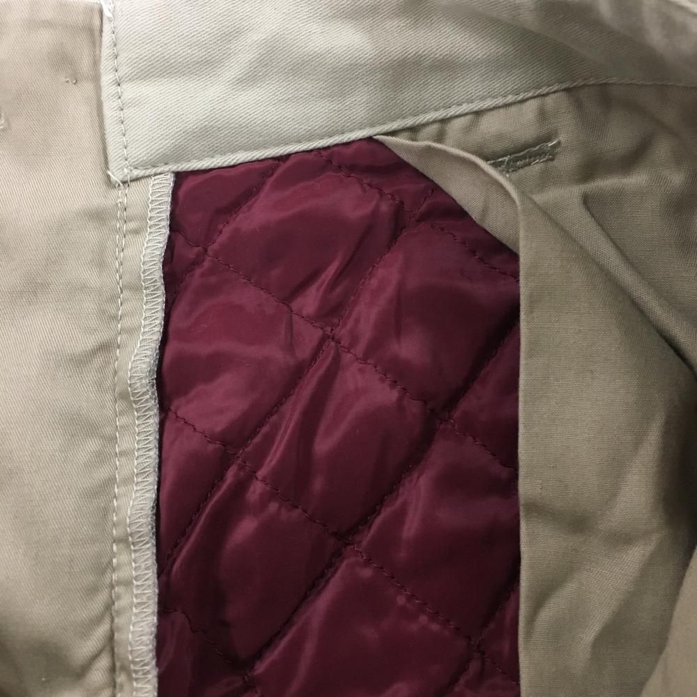 ☆特価☆ビームスゴルフ 中綿パンツ ベージュ 内側キルティング メンズ