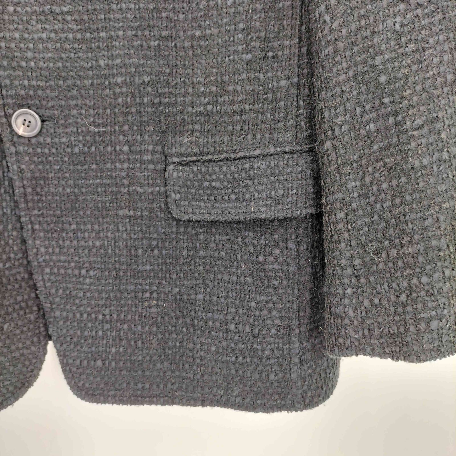 ISSEY MIYAKE MEN(イッセイミヤケメン) 00-10s 黒タグ 裂織 3B テーラードジャケット メンズ 表記無 【中古】【ブランド古着バズストア】 イッセイミヤケメン ISSEY MIYAKE MEN 00-10s 黒タグ 裂織 3B