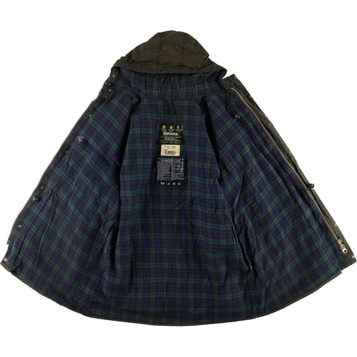 古着 90年代 バブアー Barbour DURHAM ダーハム 旧3ワラント