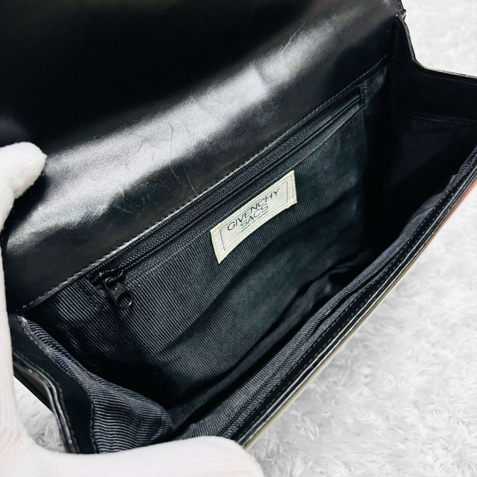 希少 GIVENCHY SACS ジバンシーサックス クラッチバッグ レザー
