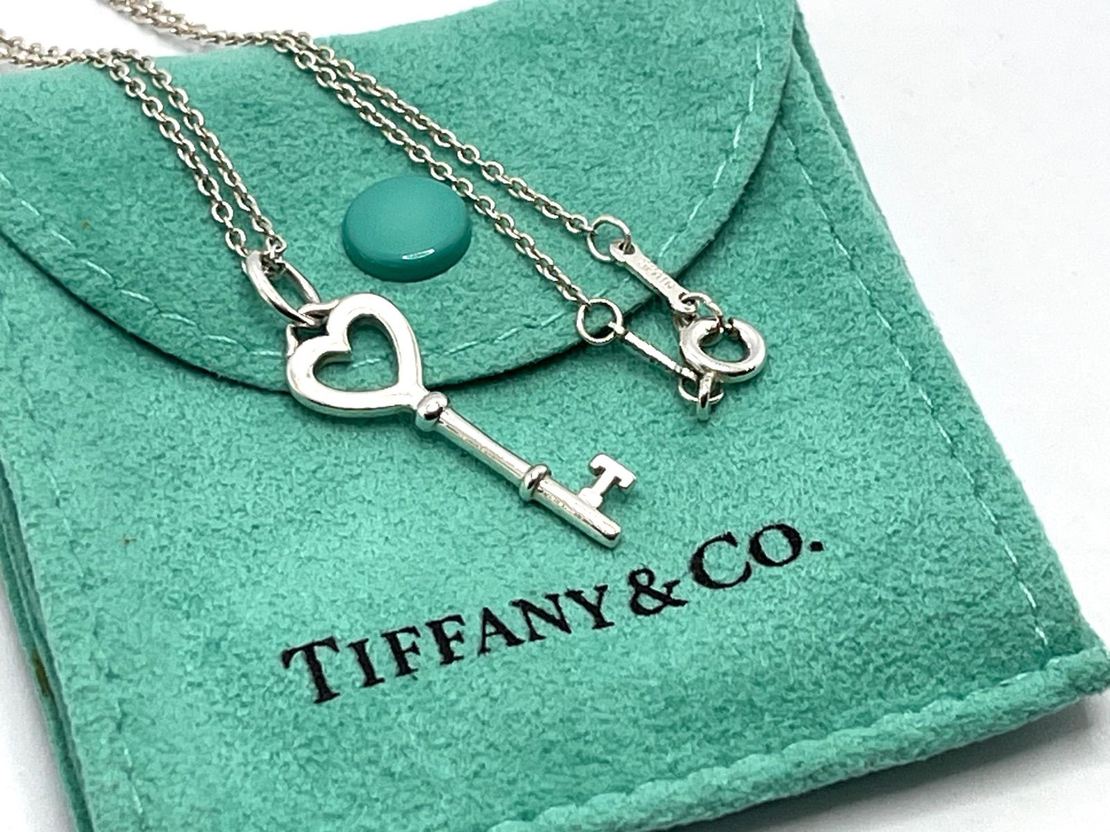 a119 美品 ハートキー ネックレス 鍵 カギ シルバー 925 - メルカリ