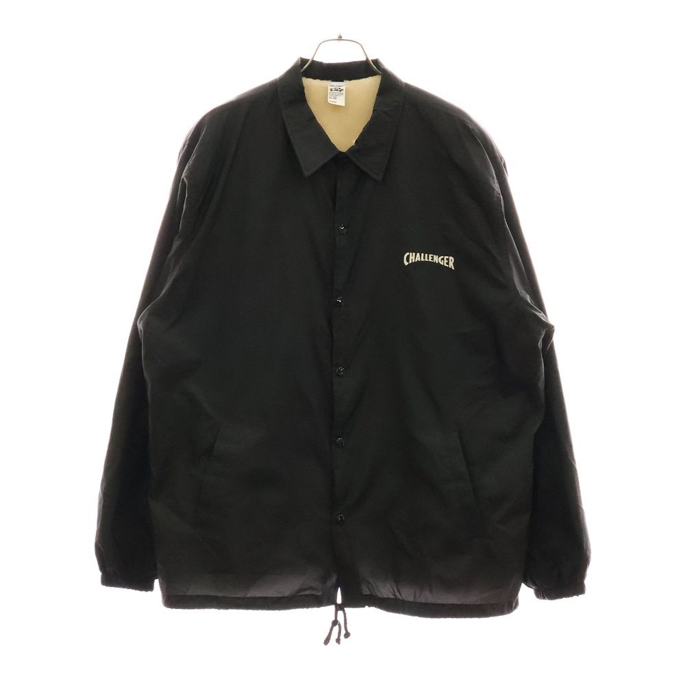 CHALLENGER ブラックジャケット CHALLENGER / NYLON PRINTED SWING TOP -Black-
