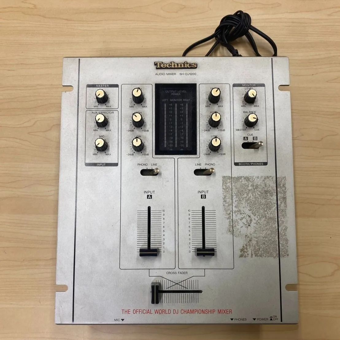 通電 済 Technics SH-DJ1200 テクニクス DJミキサー Panasonic パナソニック 音楽機器 機材 ミキサー DJ アダプター music 音楽 電子機器 音楽活動 バンド フェス ライブ 機材 軽音楽 メンズ レディース