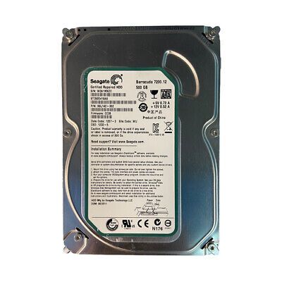 Seagate ST3500418AS 500GB 7.2K 3G SATA 3.5インチ HDD 9SL142-302