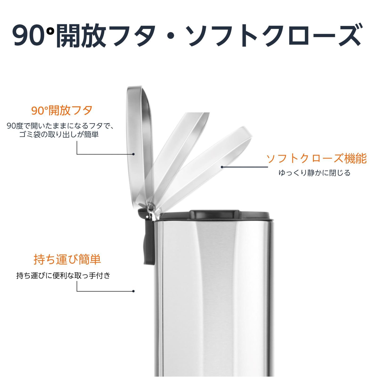 ふた付き ペダル付き