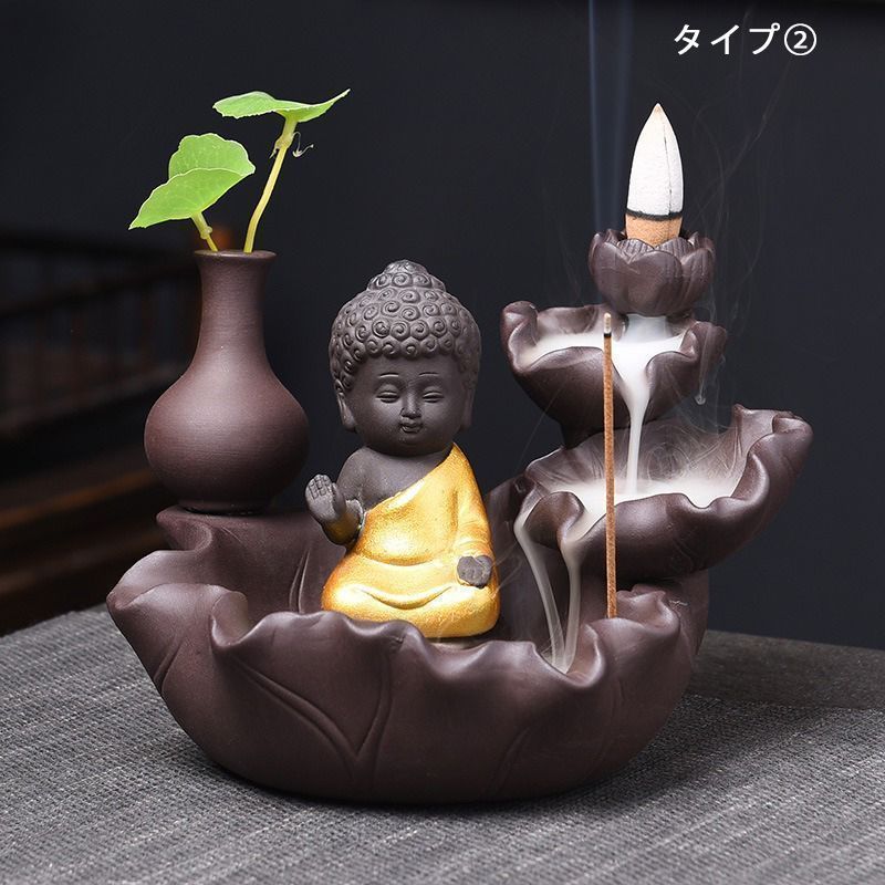銅細工 無相仏 仏像 香炉 装飾品 工芸品 美術品 置物 yko-storeyk_og285