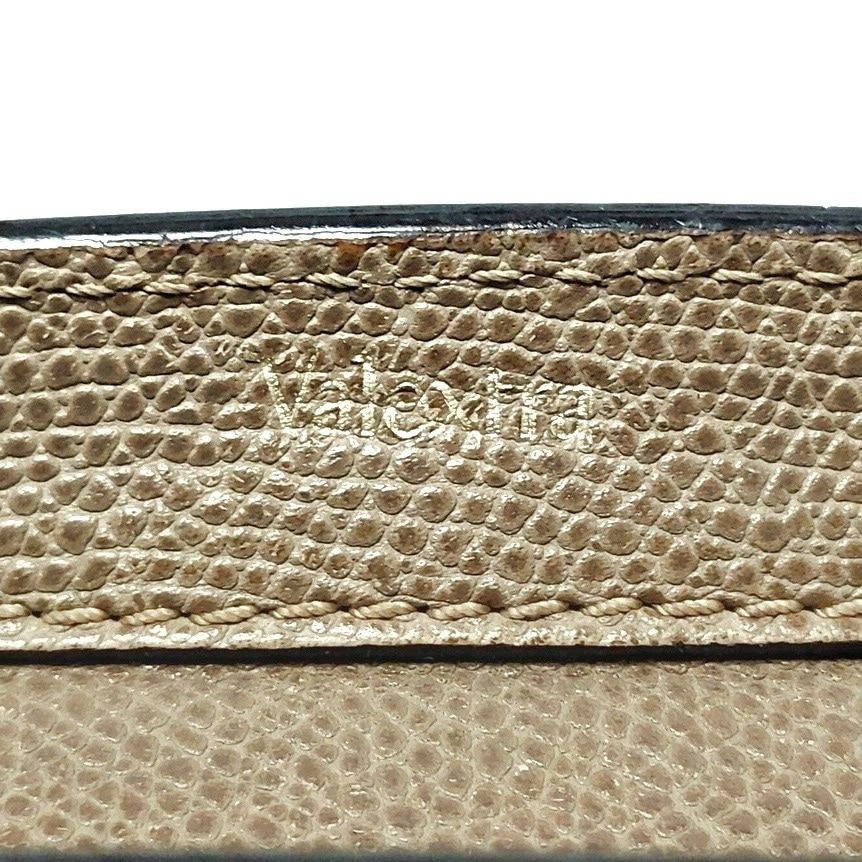 Valextra ヴァレクストラ ハンドバッグ スモール トリエンナーレ グレーベージュ レザー DECORATOM_COM_BR