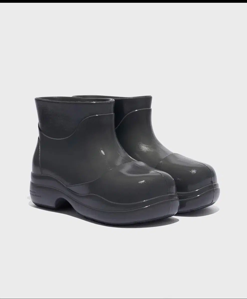 ROCK FISH ロックフィッシュ ヘイデン レインブーツ ショート 光沢 チャコール 240