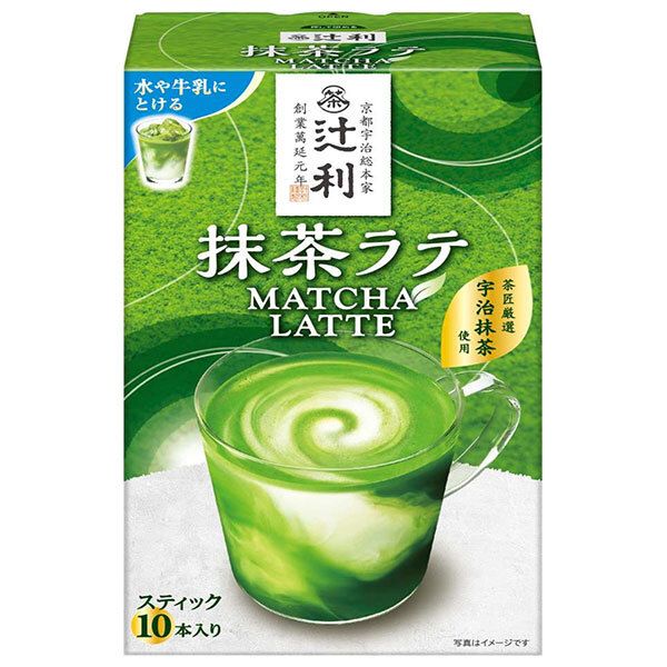 片岡物産 辻利抹茶ラテ 13g×10本 ×32箱入× 2ケース ｜ 嗜好品 粉末ドリンク 抹茶 インスタント